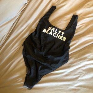 Black onepiece swimsuit